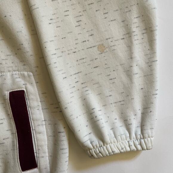 Vintage Oregon Coast Heather Gray Color Block Full Zip Hoodie Sweatshirt - Picture 3 of 7